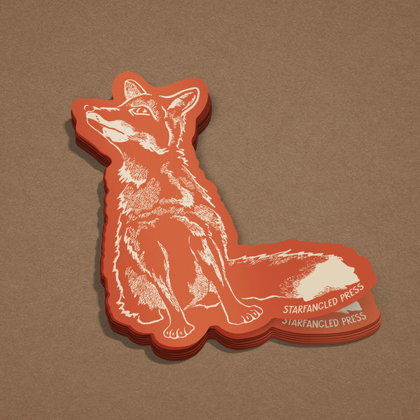 Woodland Fox 3" Vinyl Sticker