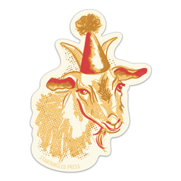 Birthday Goat Sticker