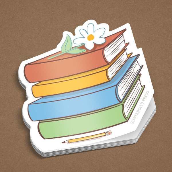 TBR Book Stack Sticker