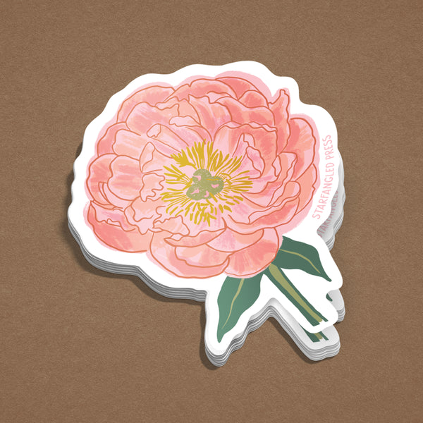 Pink Flower Sticker