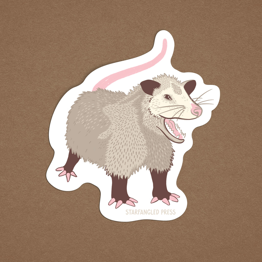 Screaming Possum Sticker – Starfangled Press