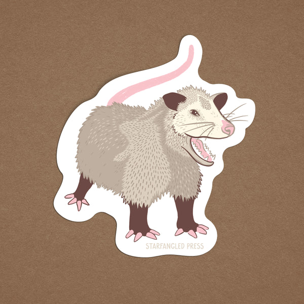 Screaming Possum Sticker