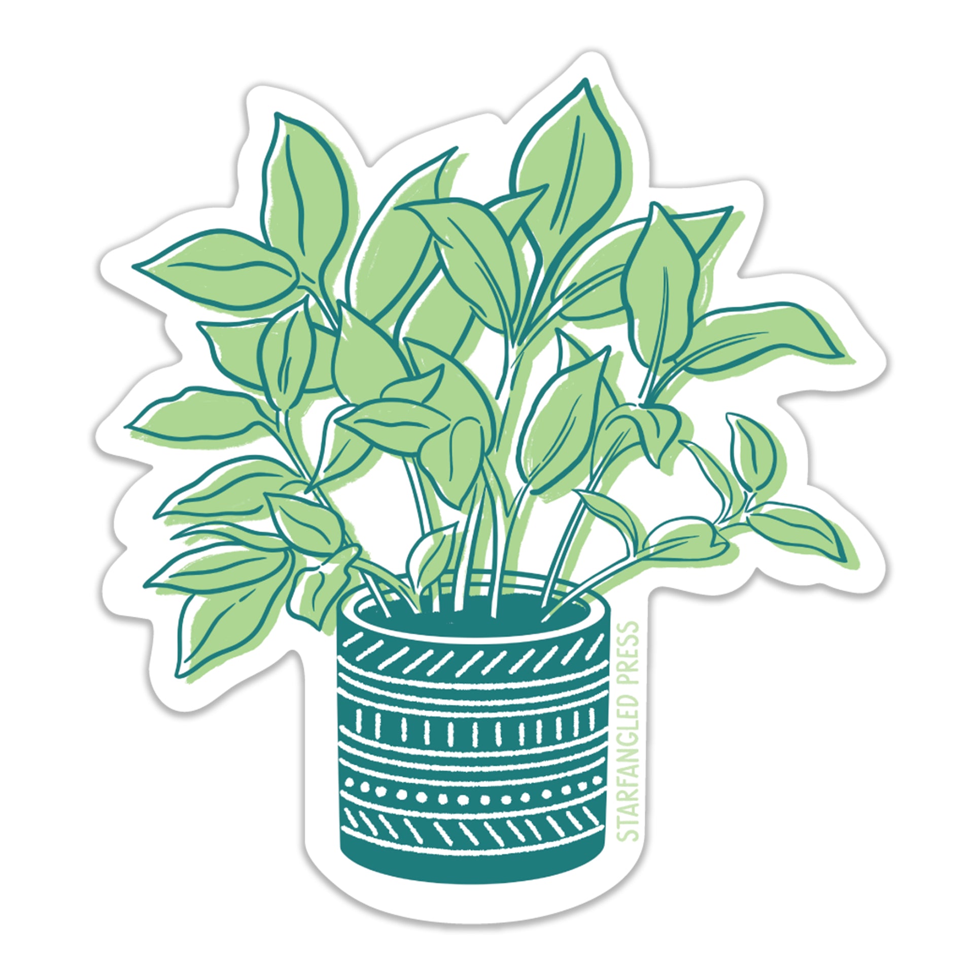 stickers for decorating plant pots Cute Plant Sticker – Starfangled Press