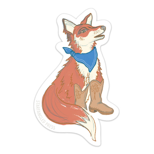 Rodeo Fox Sticker