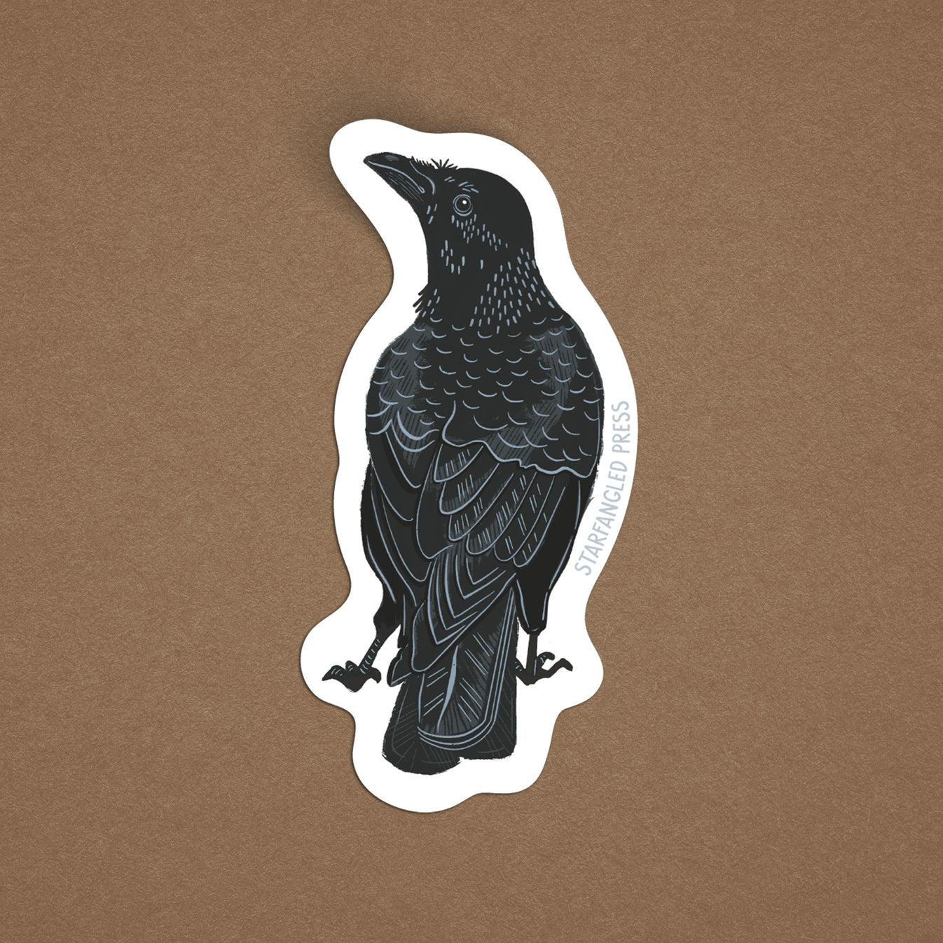 Crow Sticker – Starfangled Press