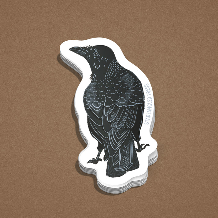 Crow Sticker – Starfangled Press