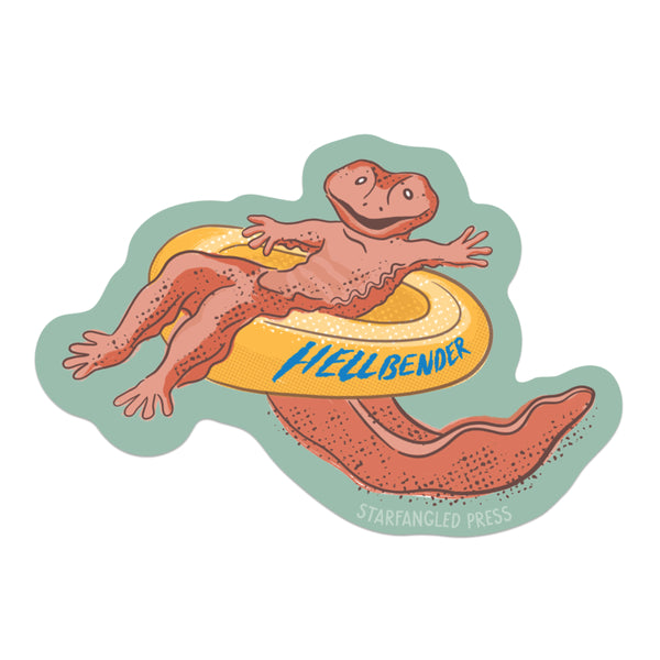 Hellbender Tubing The River Sticker