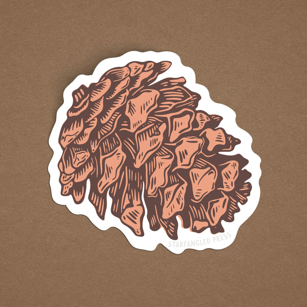 Pinecone Sticker