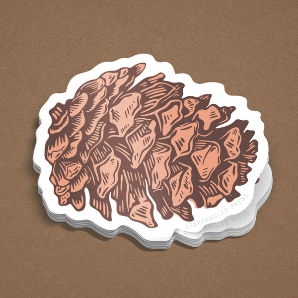 Pinecone Sticker