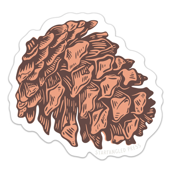 Pinecone Sticker