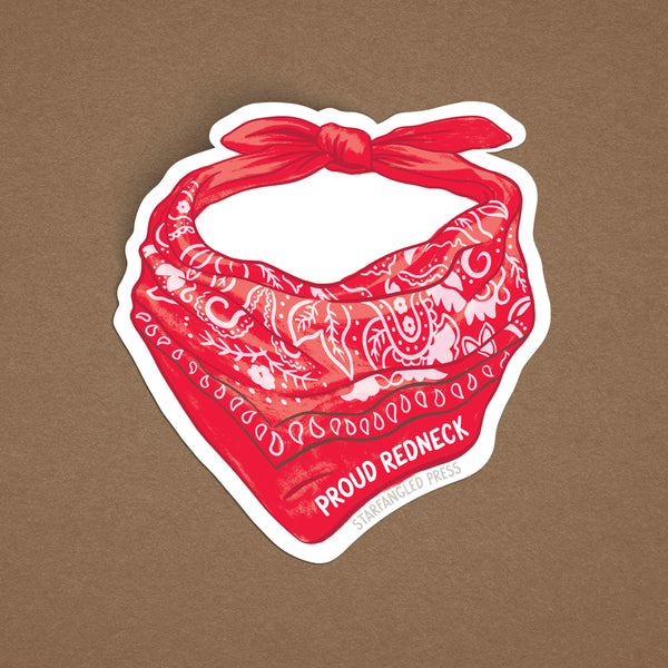 Proud Redneck Bandana Sticker