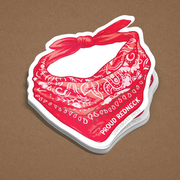 Proud Redneck Bandana Sticker