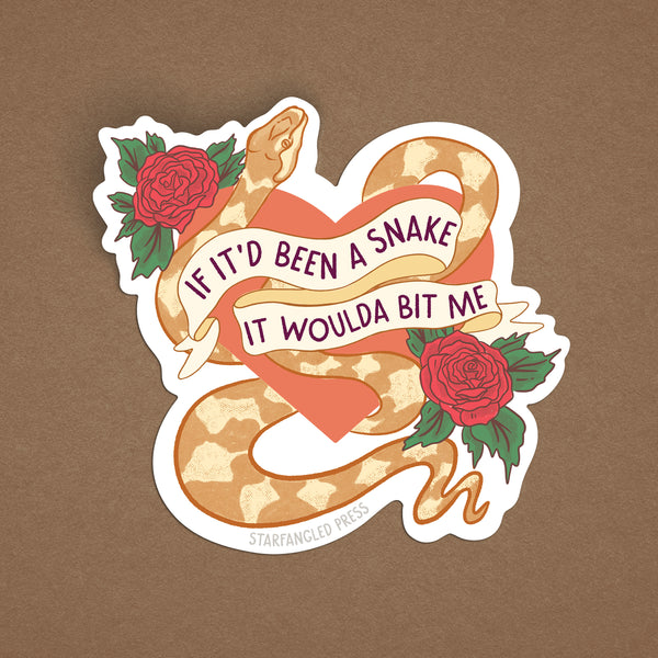 If It'd Been A Snake Sticker