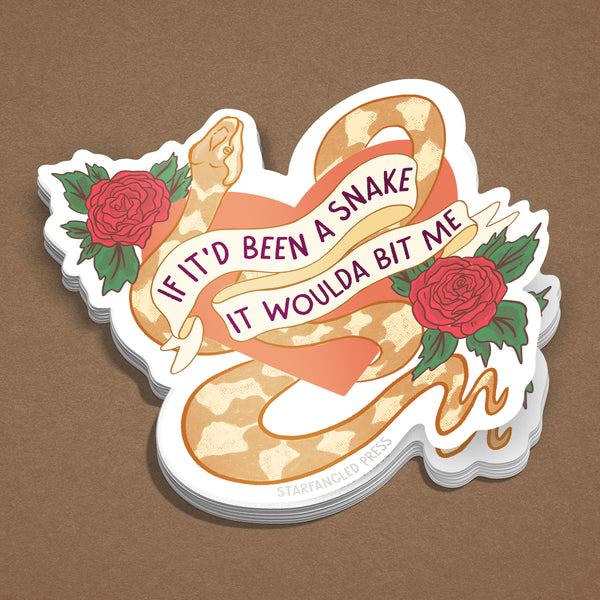 If It'd Been A Snake Sticker