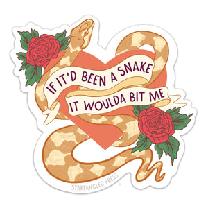 If It'd Been A Snake Sticker