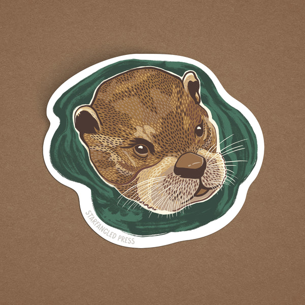 Emerging Otter Sticker