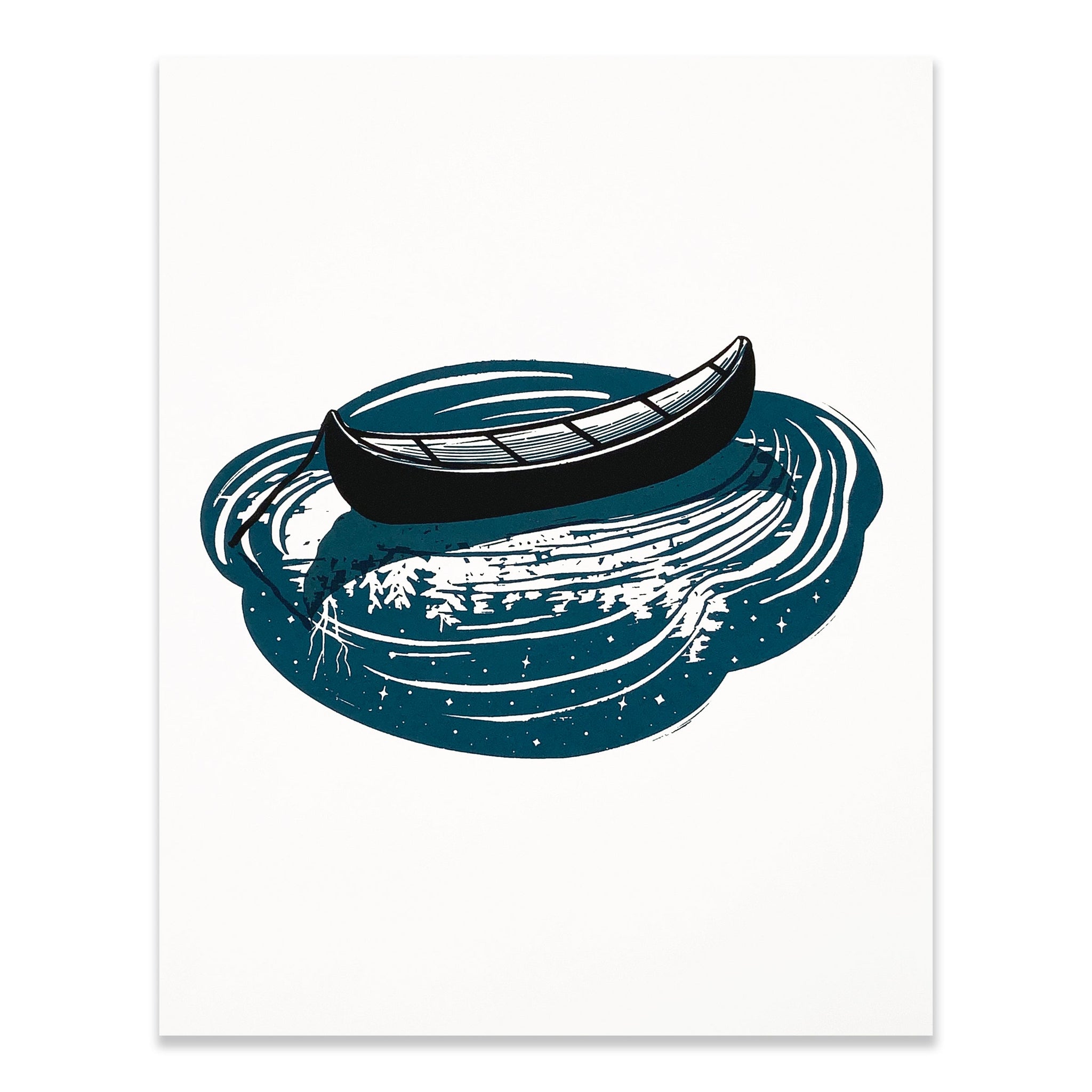 Seconds Sale - Canoe Screenprint