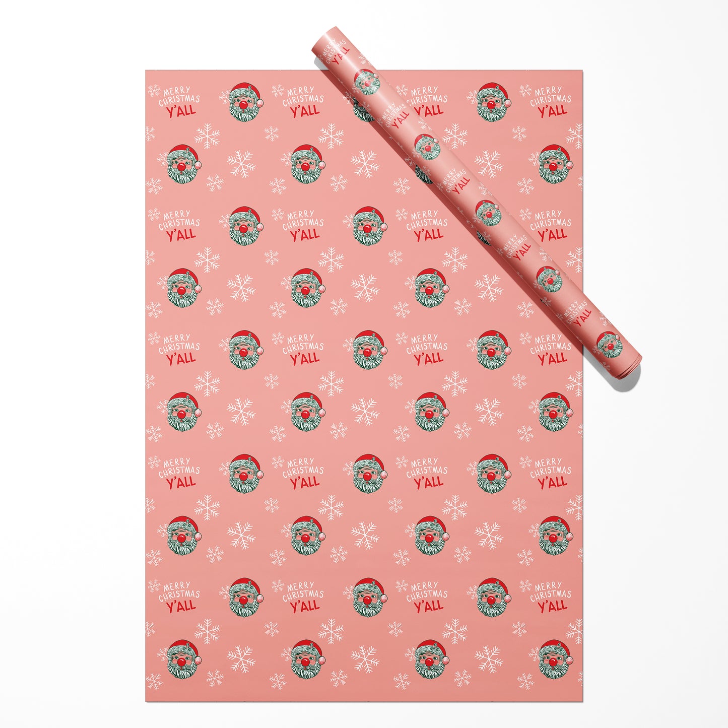 Retro Santa Gift Wrapping Paper