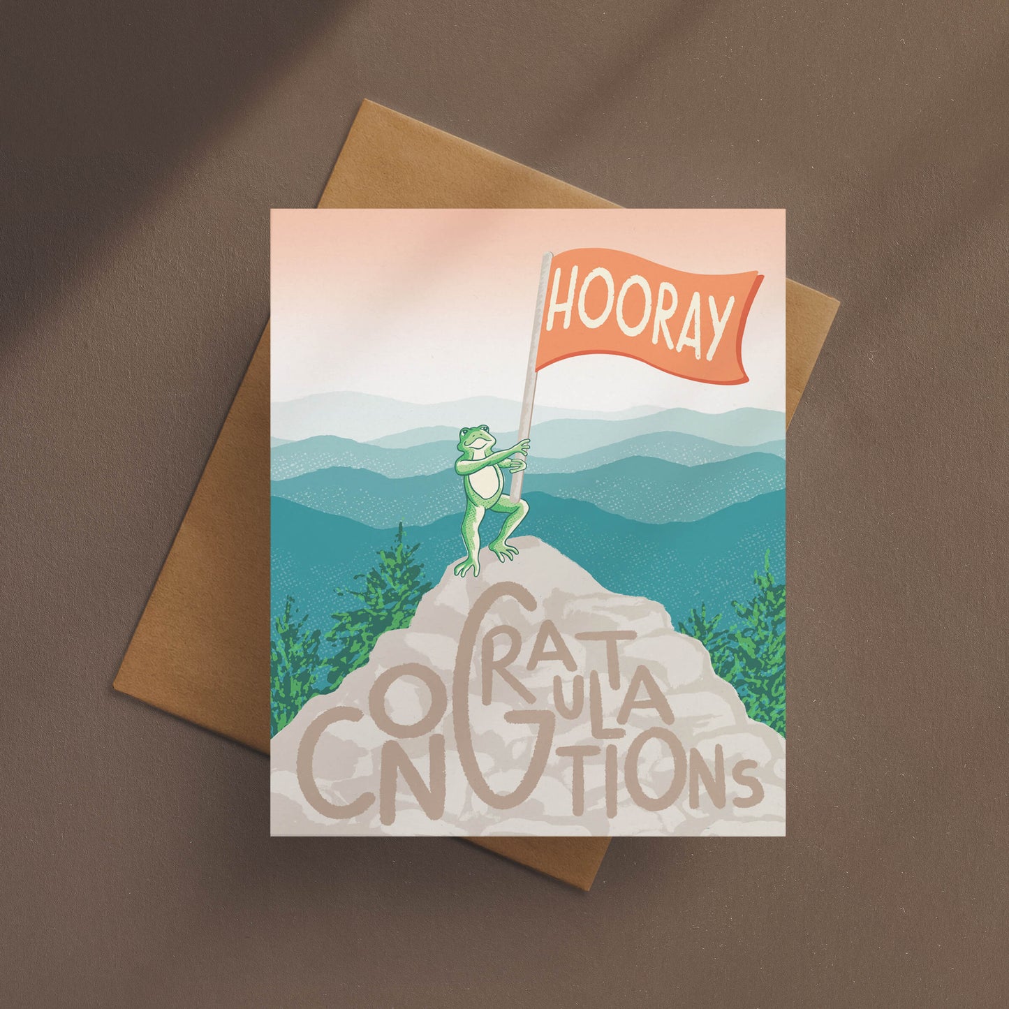 Mountain Toad Congratulations Card