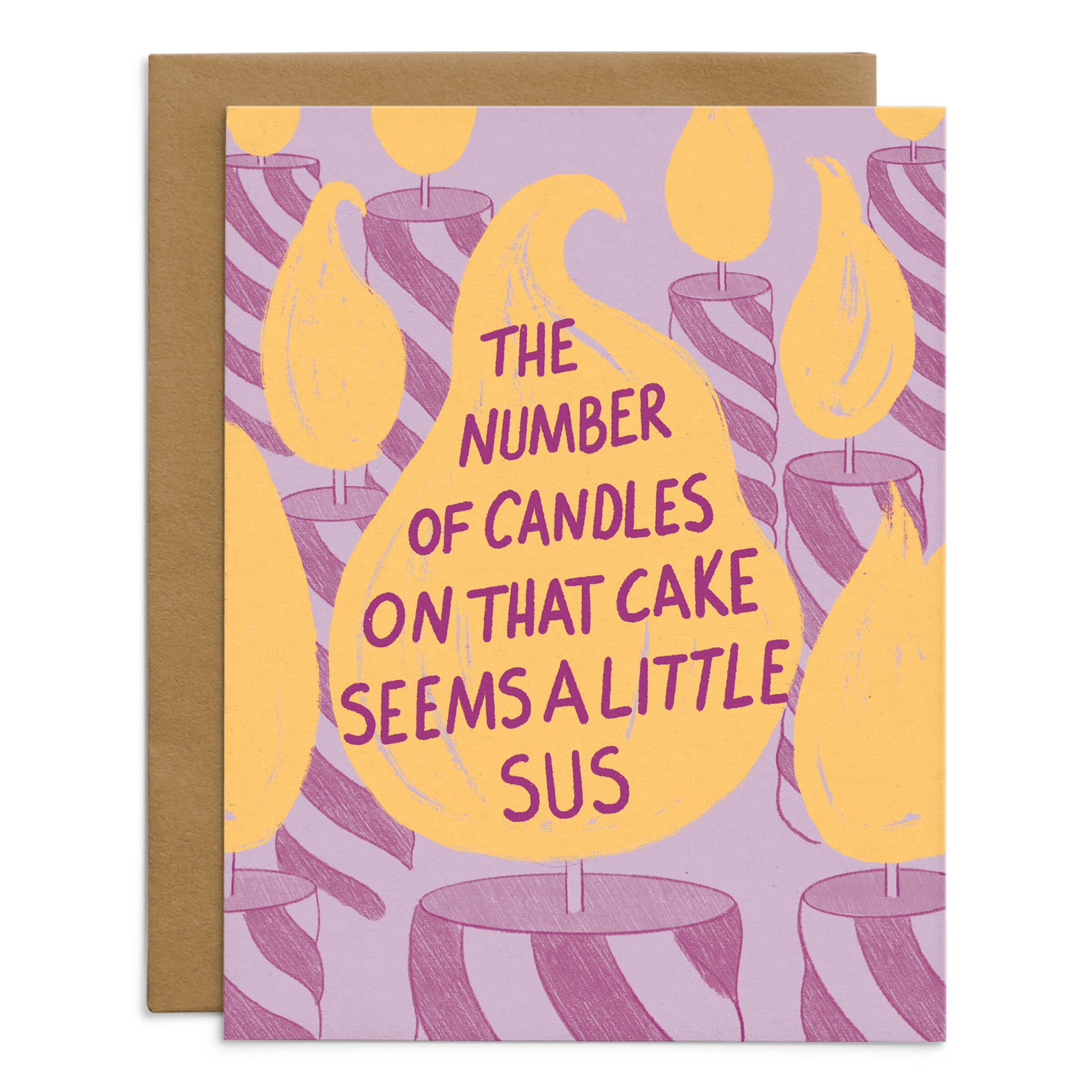 Seems A Little 'Sus' Birthday Card