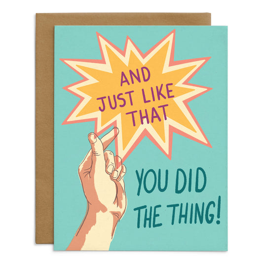 You Did The Thing! Card