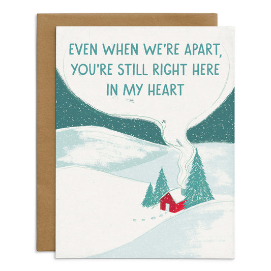 Right Here In My Heart Winter Holiday Card