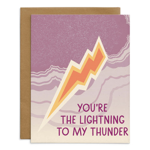 The Lightning To My Thunder Card