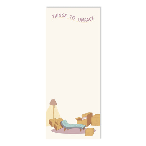 Things To Unpack Notepad