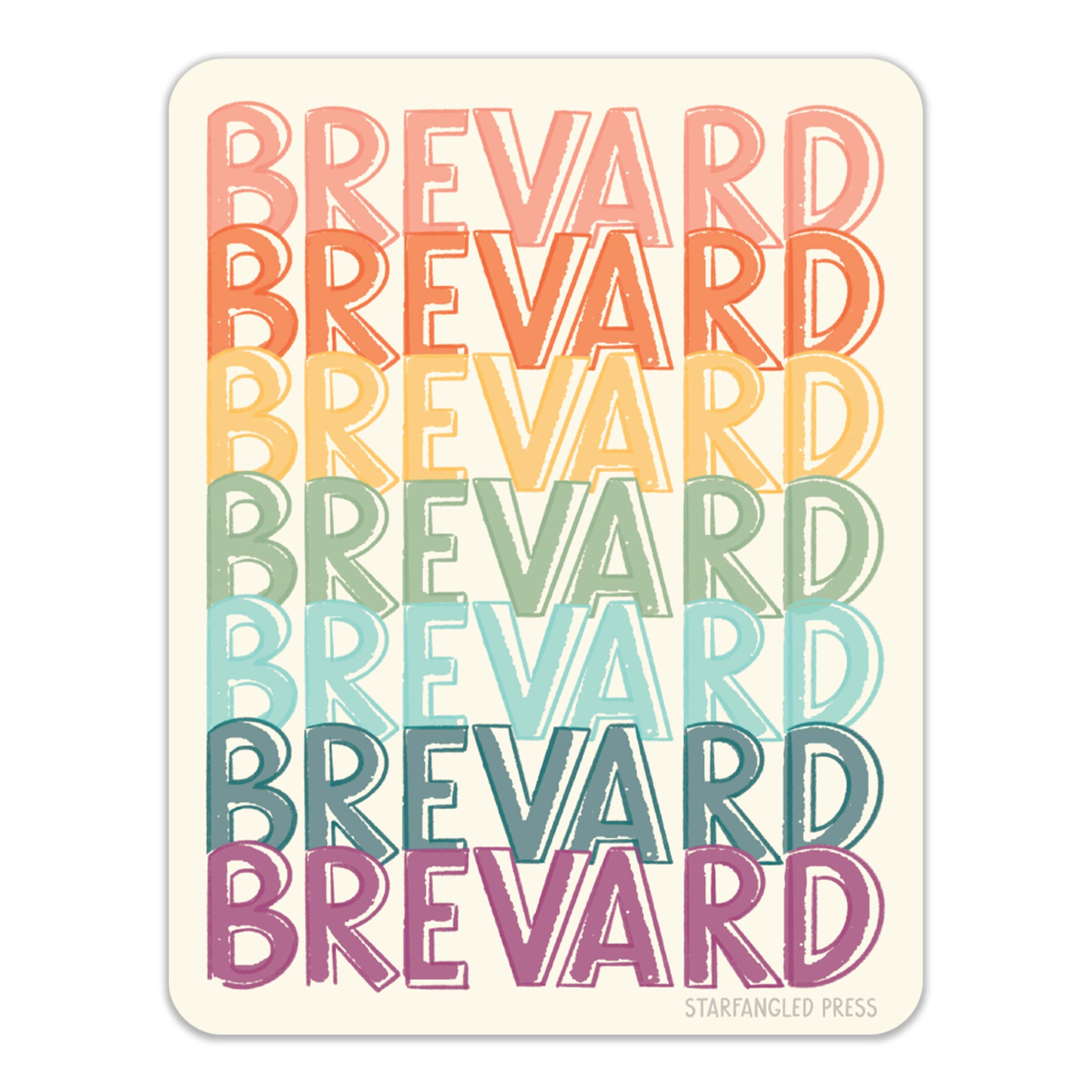 Brevard Rainbow Sticker