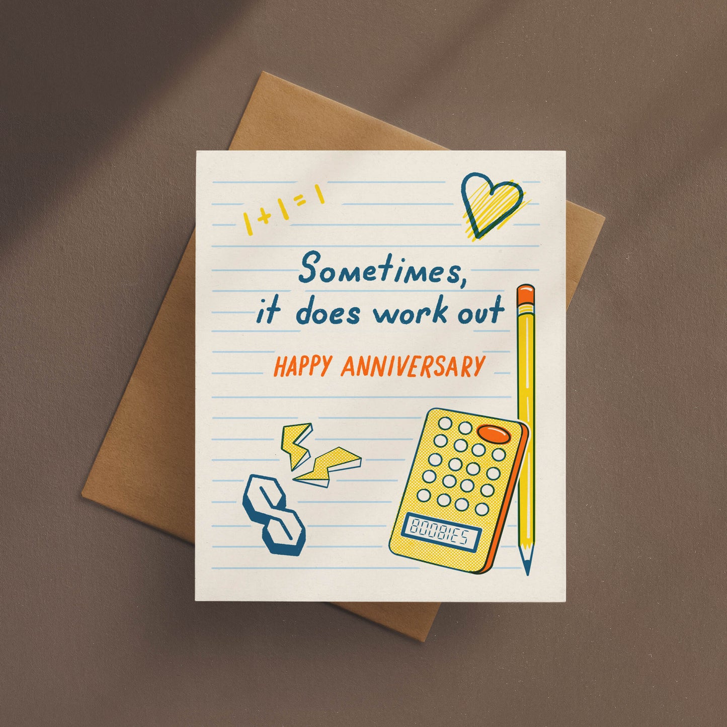 Works Out Anniversary Card