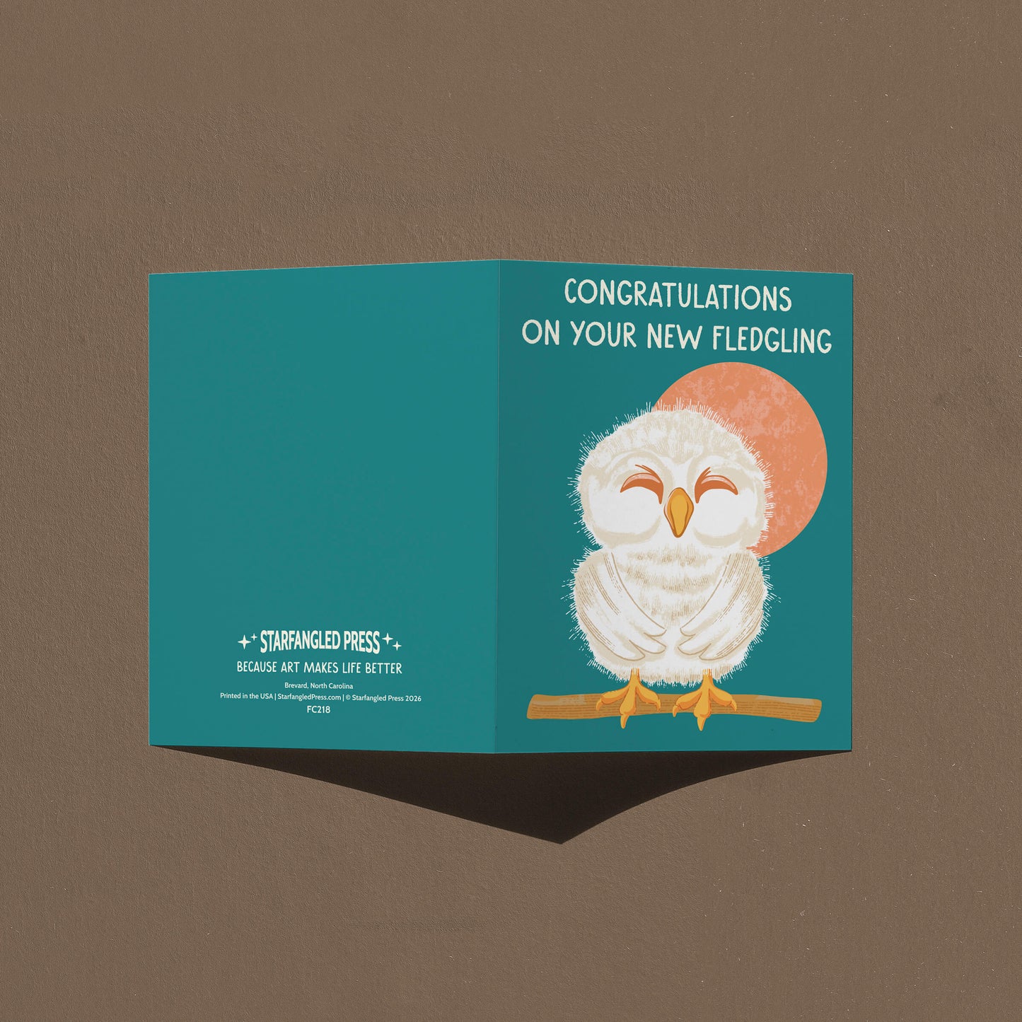 New Fledgling Baby Card