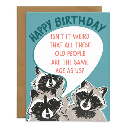 Old People Birthday Card
