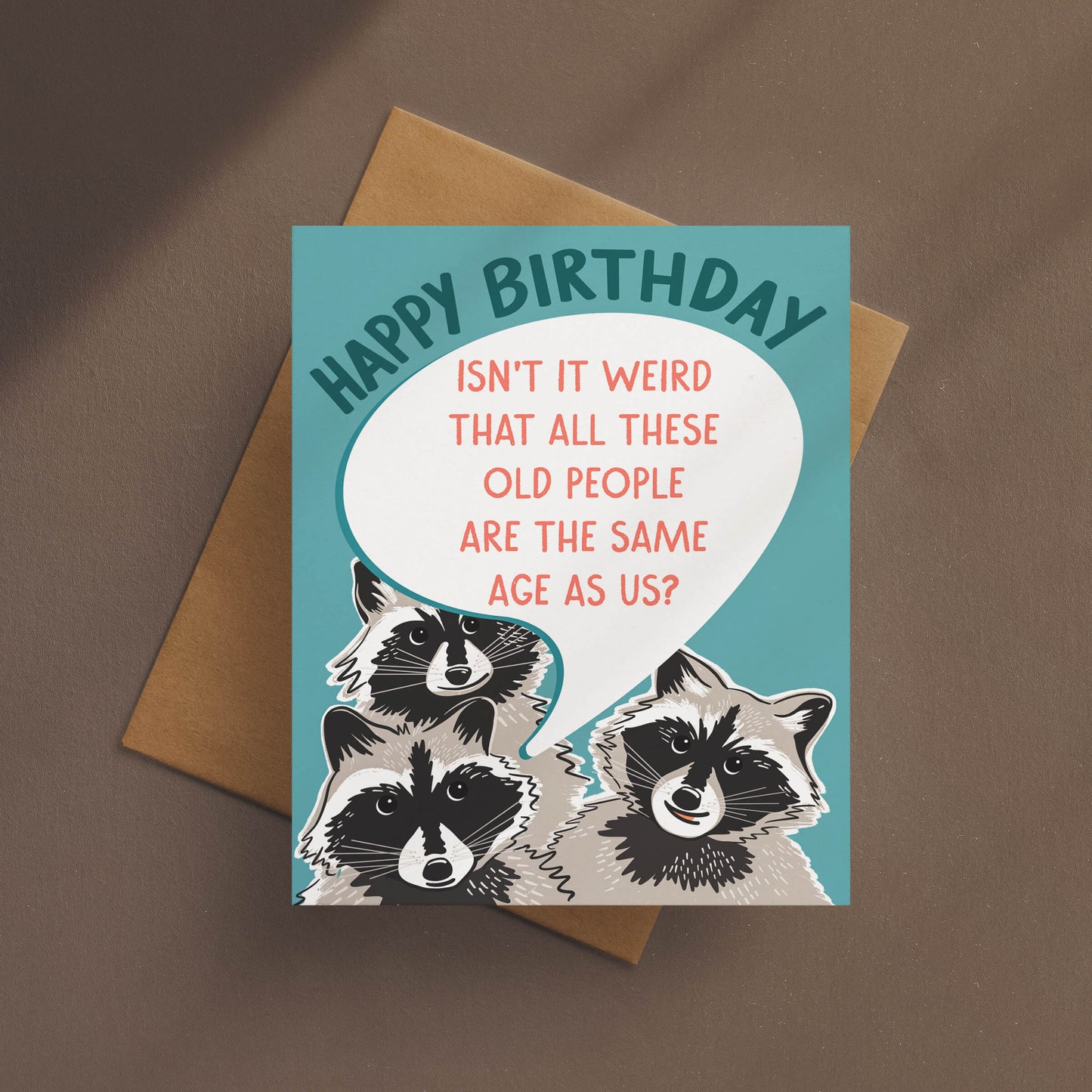 Old People Birthday Card