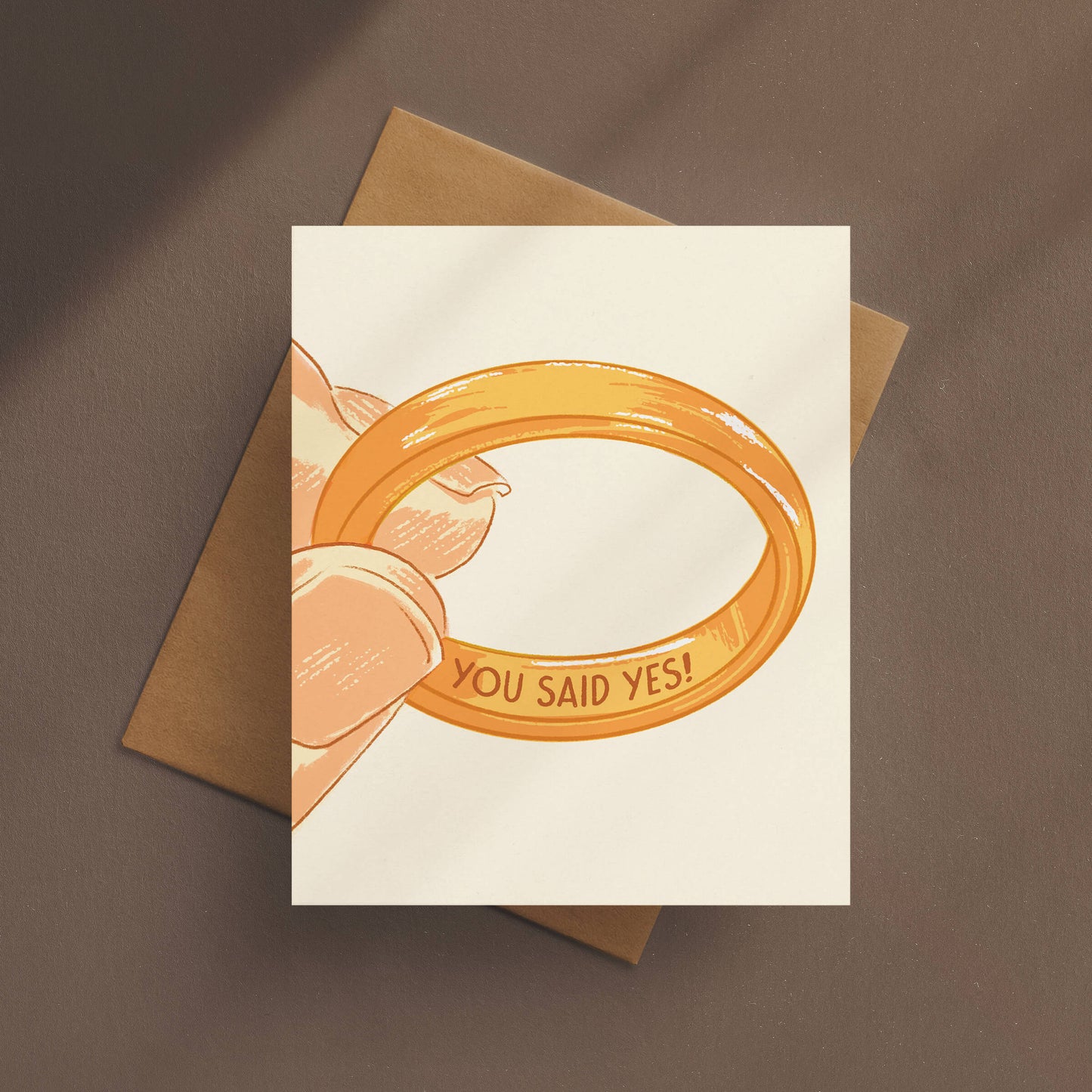 You Said Yes! Engagement Card