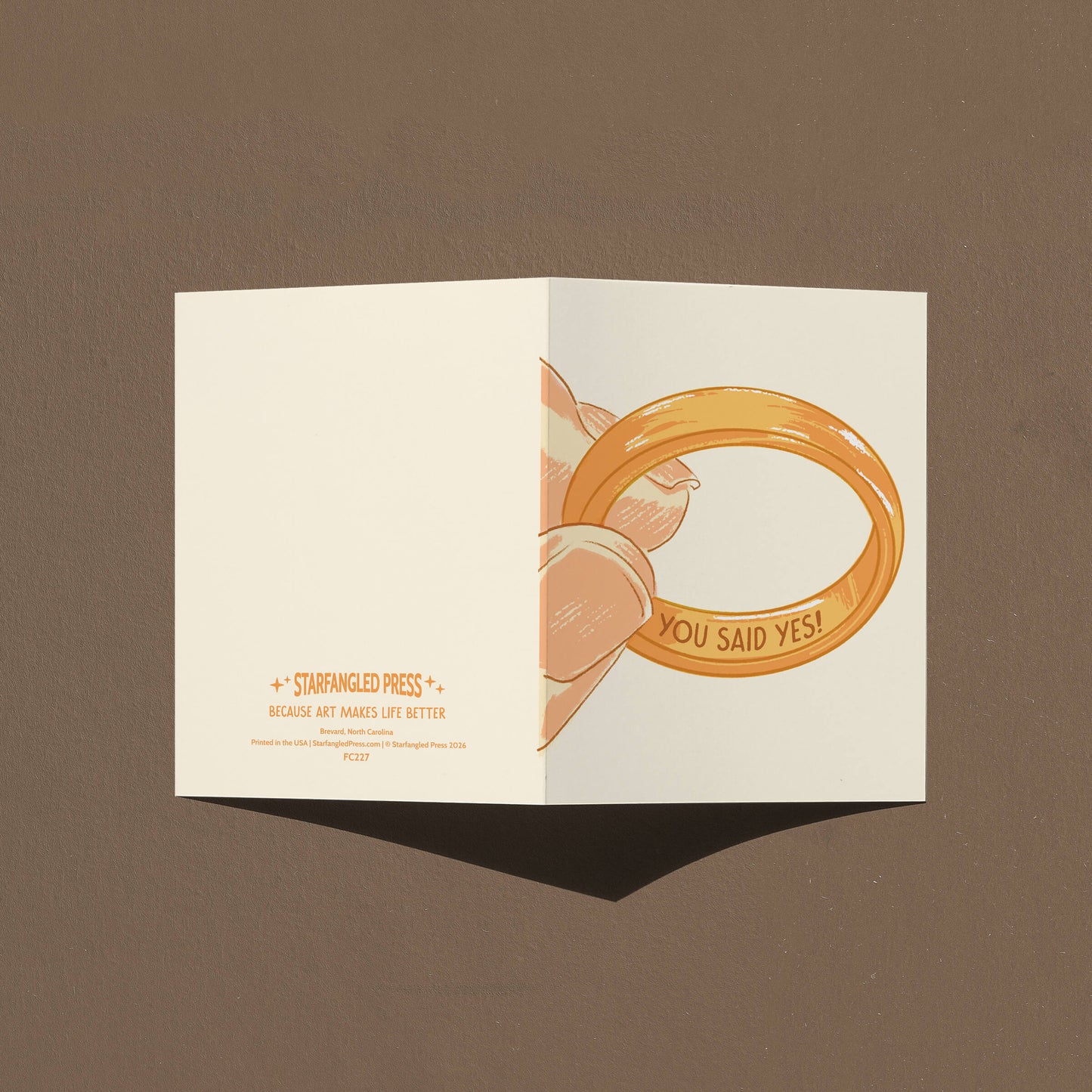 You Said Yes! Engagement Card