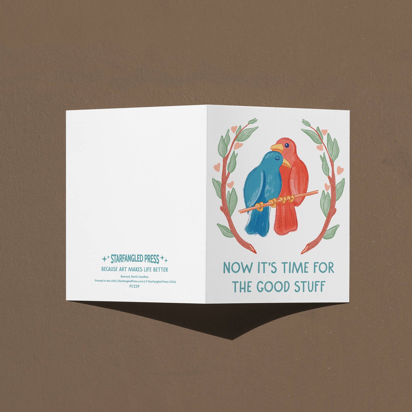 Now It's Time For The Good Stuff Wedding Card