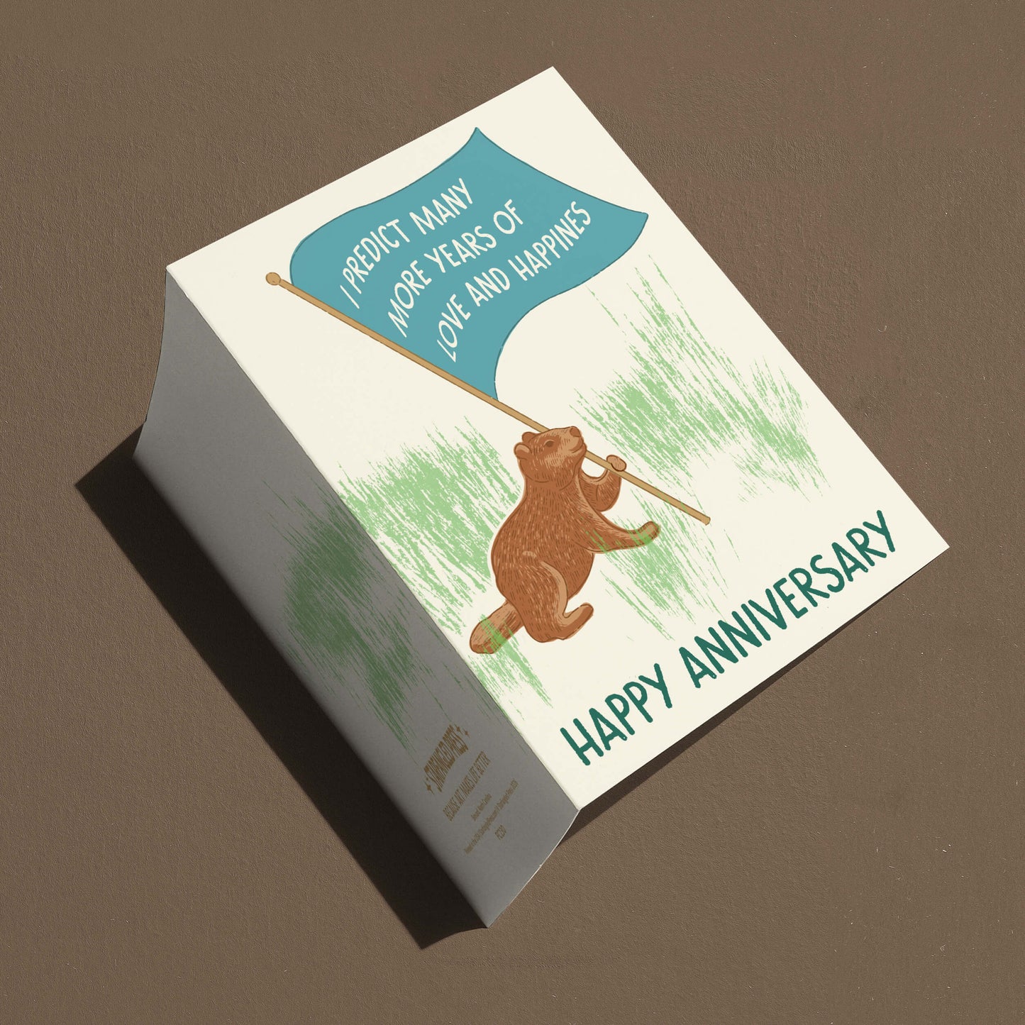 Groundhog Prediction Anniversary Card