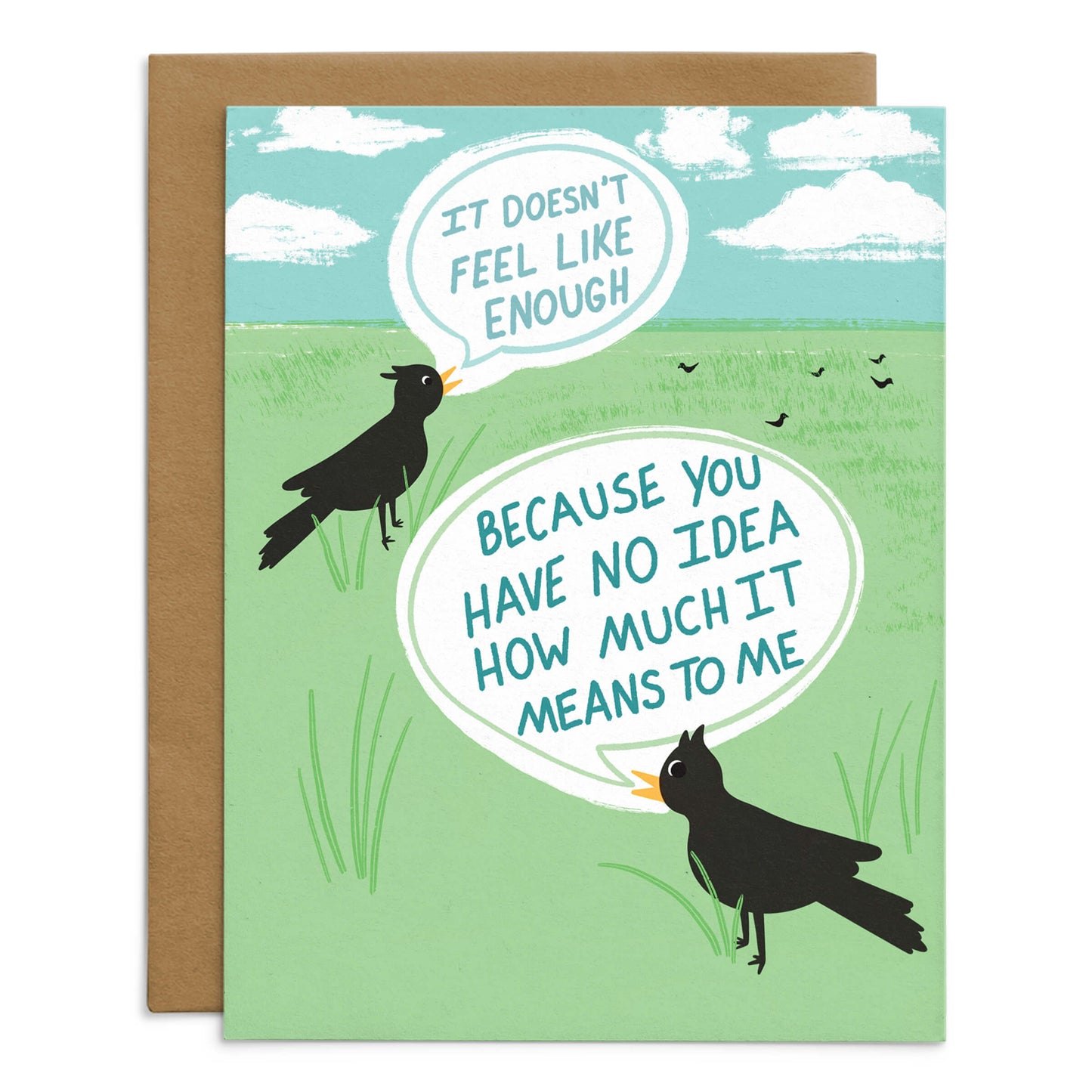 What It Means To Me Thank You Card