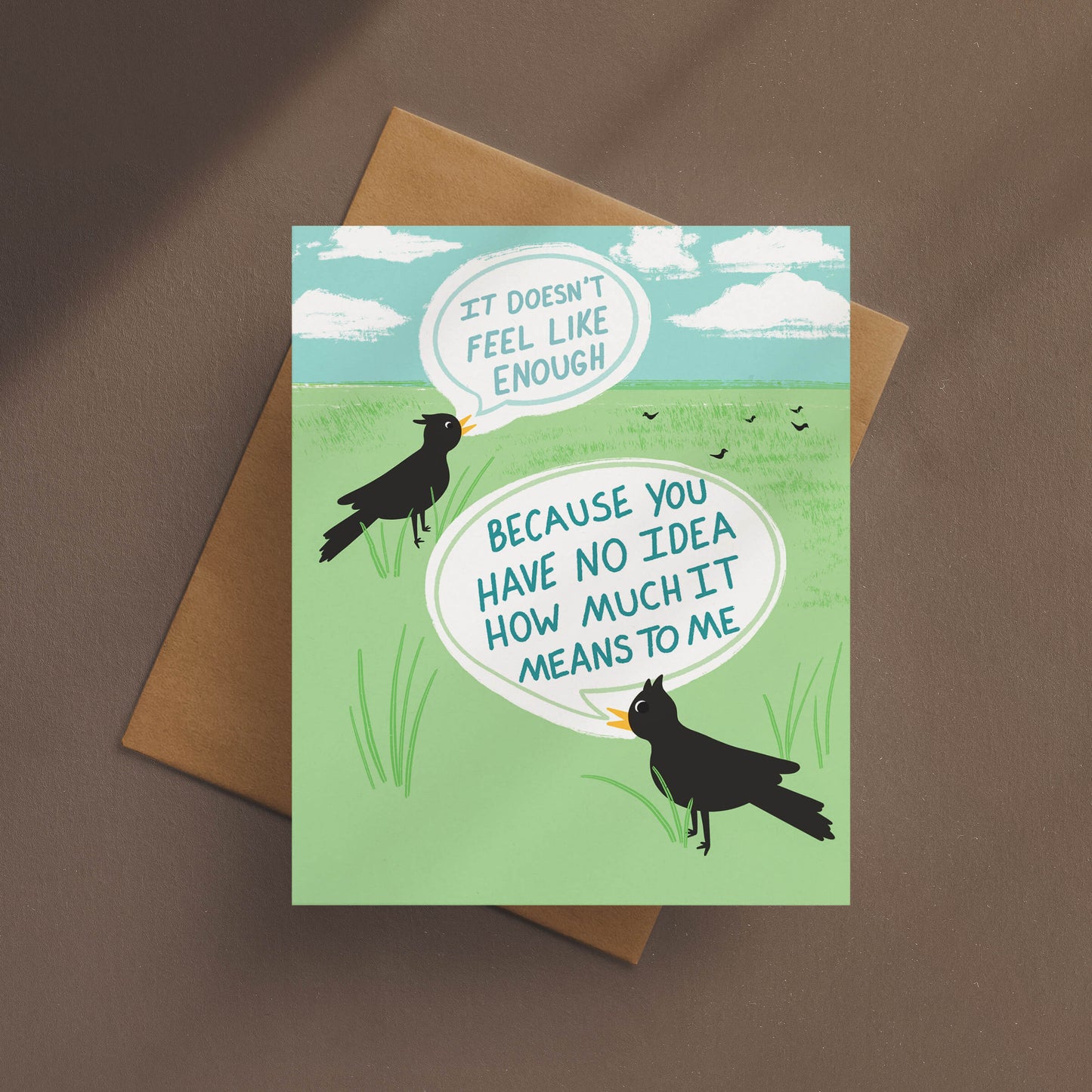 What It Means To Me Thank You Card