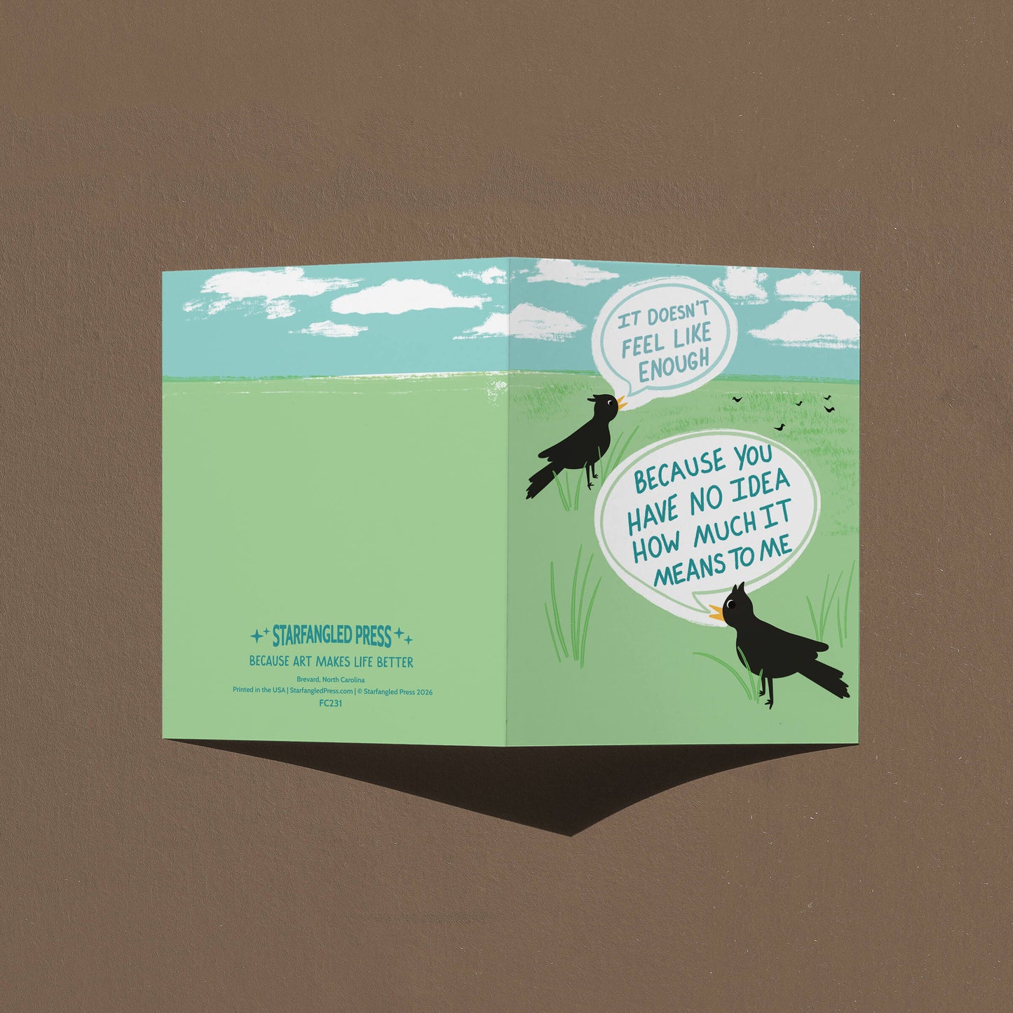 What It Means To Me Thank You Card