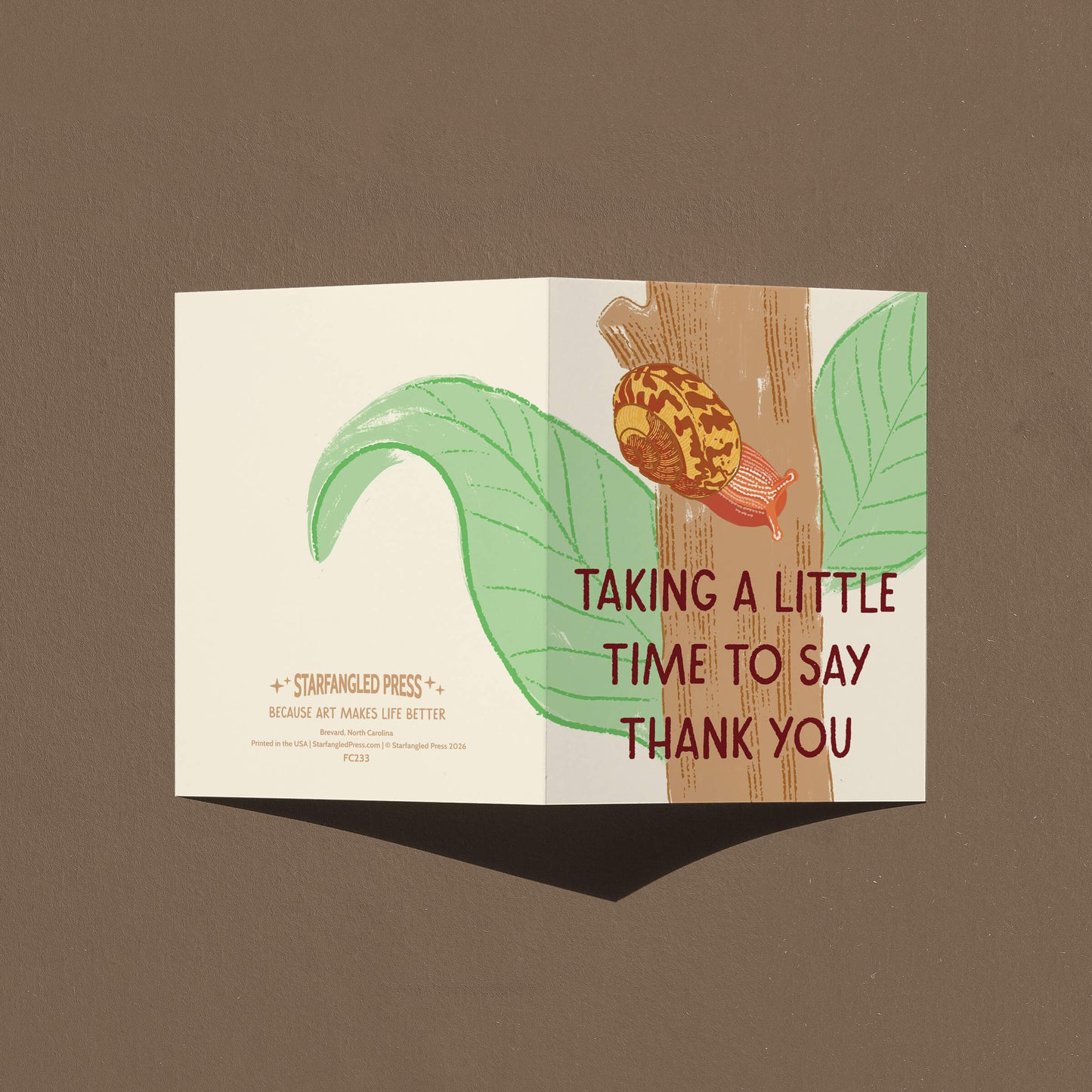 Taking A Little Time To Say Thank You Card