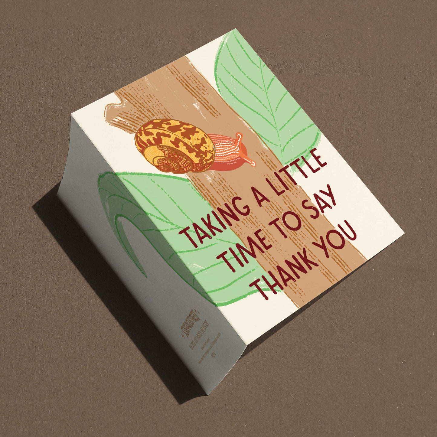 Taking A Little Time To Say Thank You Card