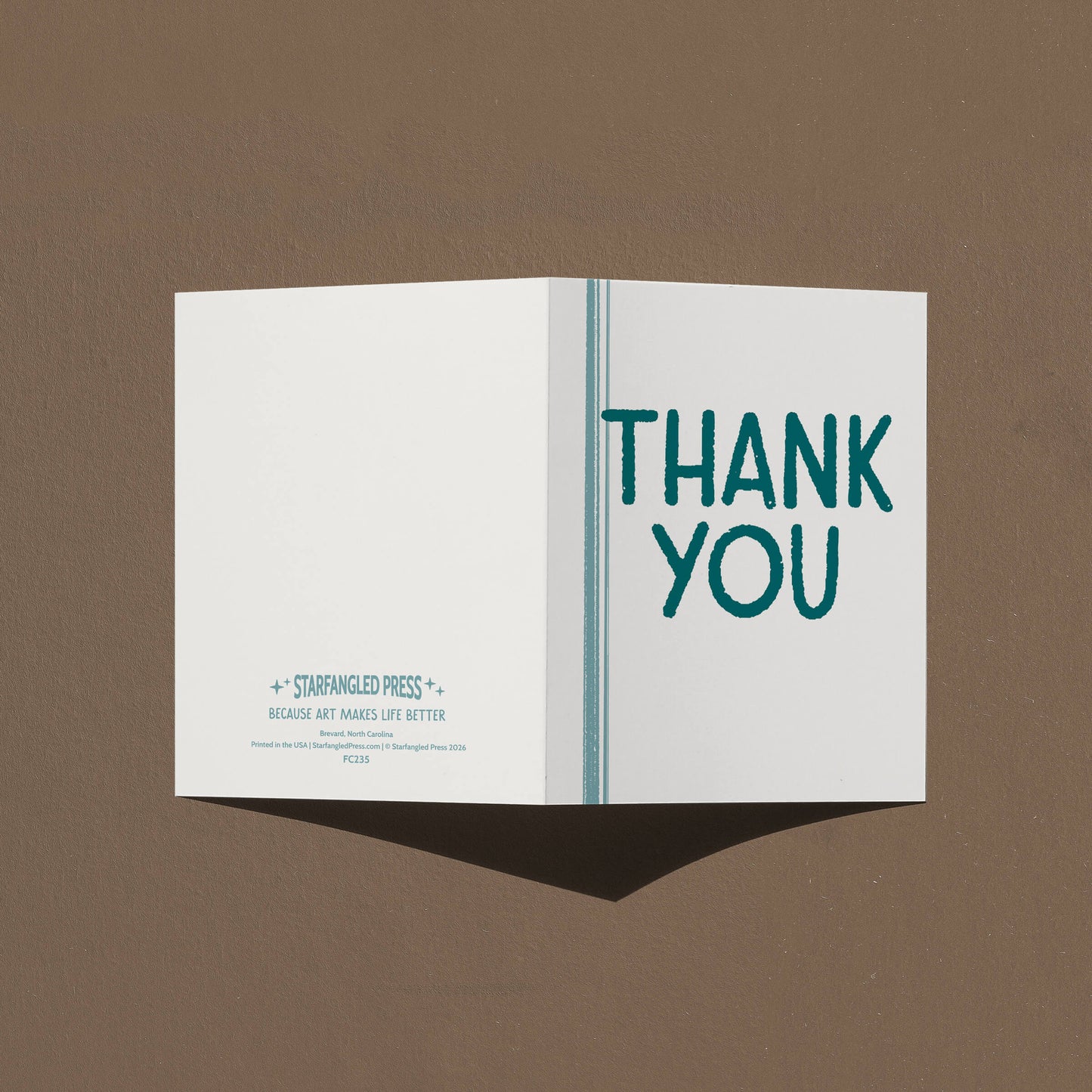 Flour Sack Towel Thank You Card