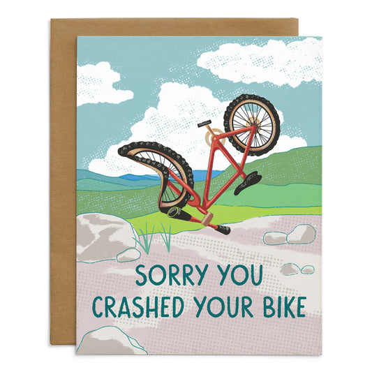 Sorry You Crashed Your Bike Card