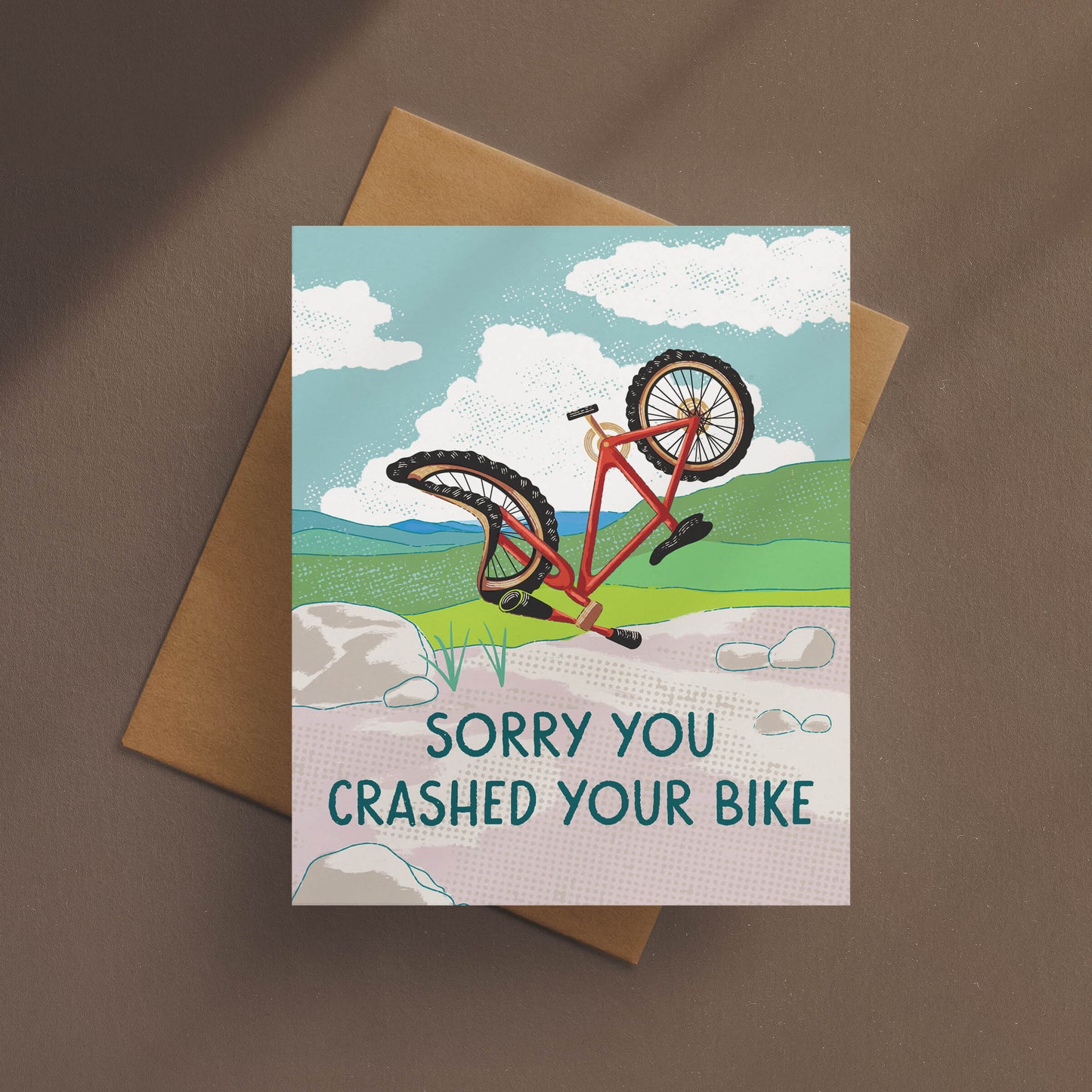 Sorry You Crashed Your Bike Card