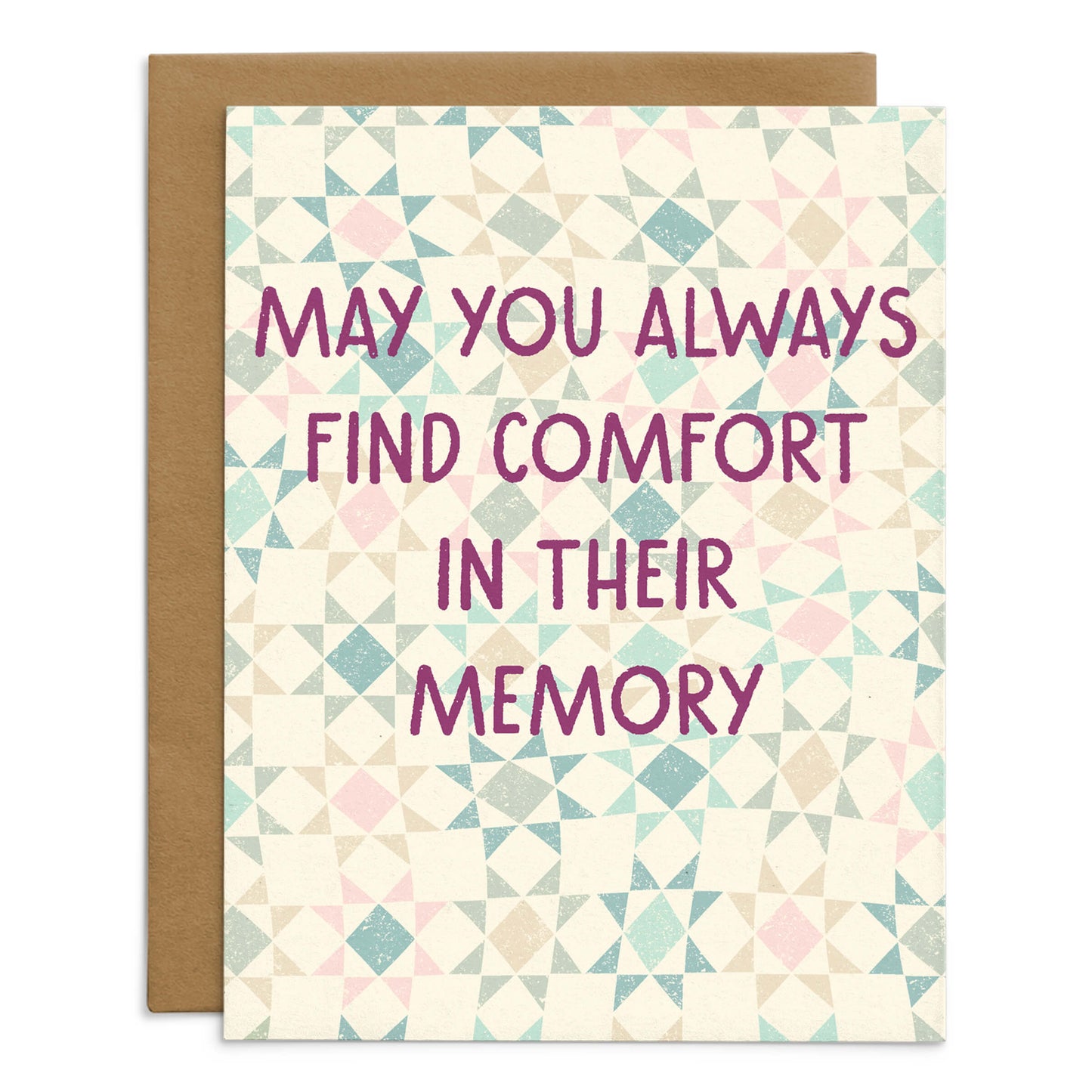 Comfort In Their Memory Sympathy Card