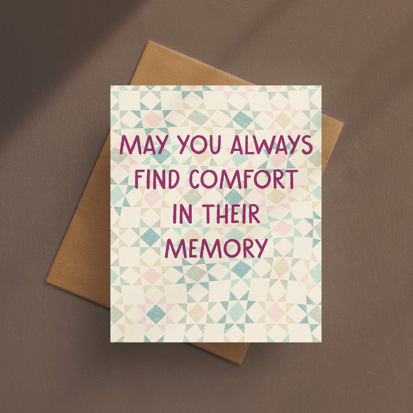 Comfort In Their Memory Sympathy Card