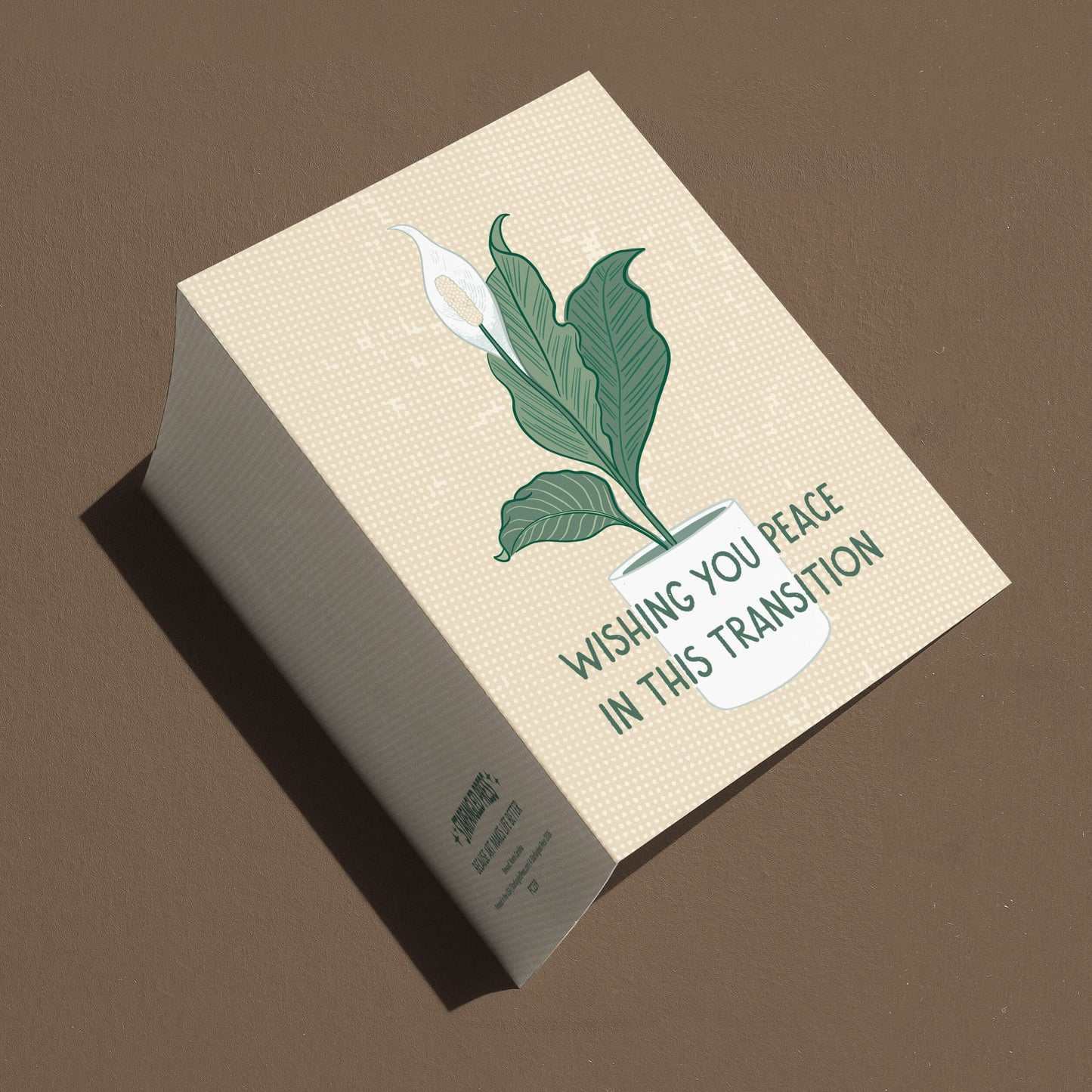 Peace Lily Sympathy Card