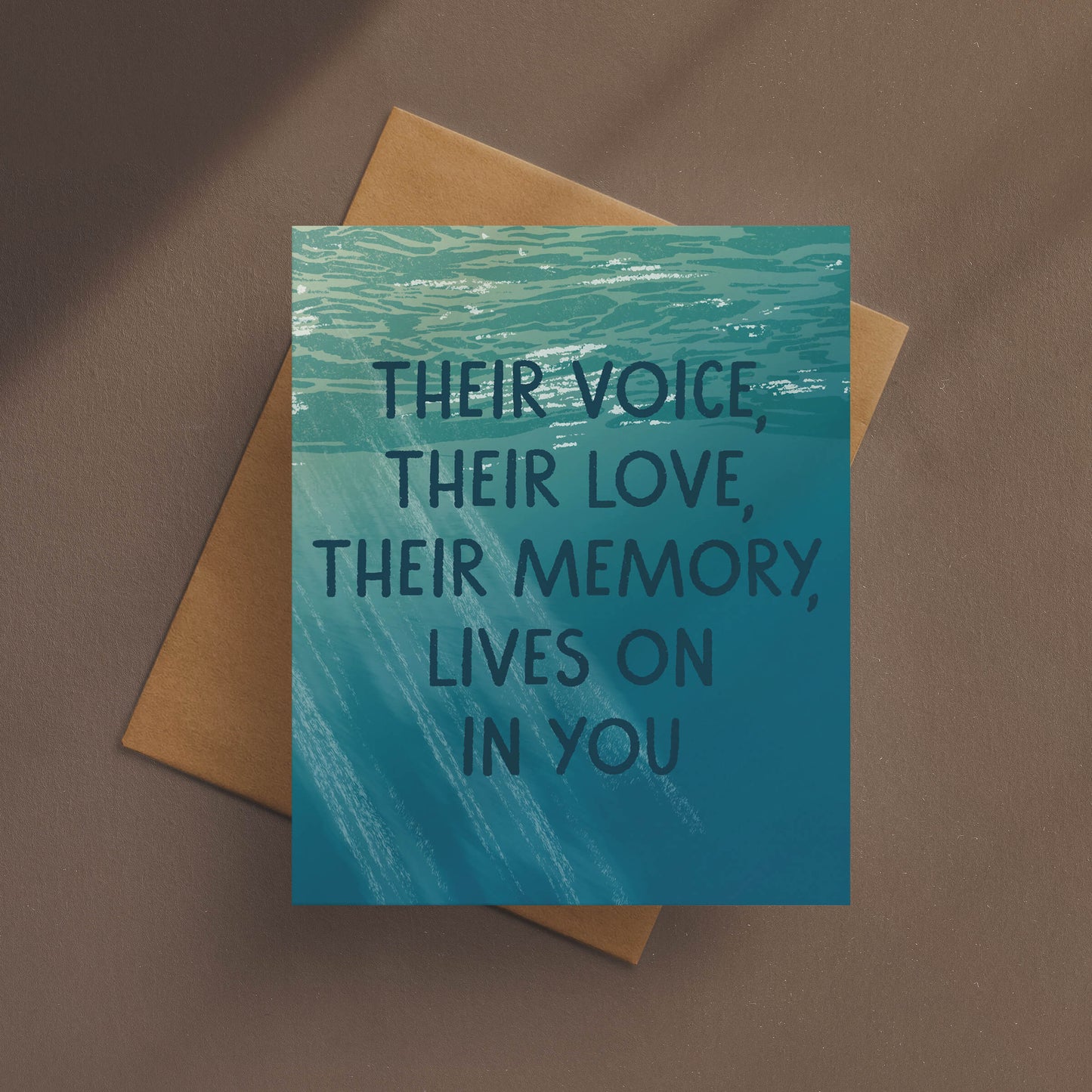 Their Memory Lives On Sympathy Card