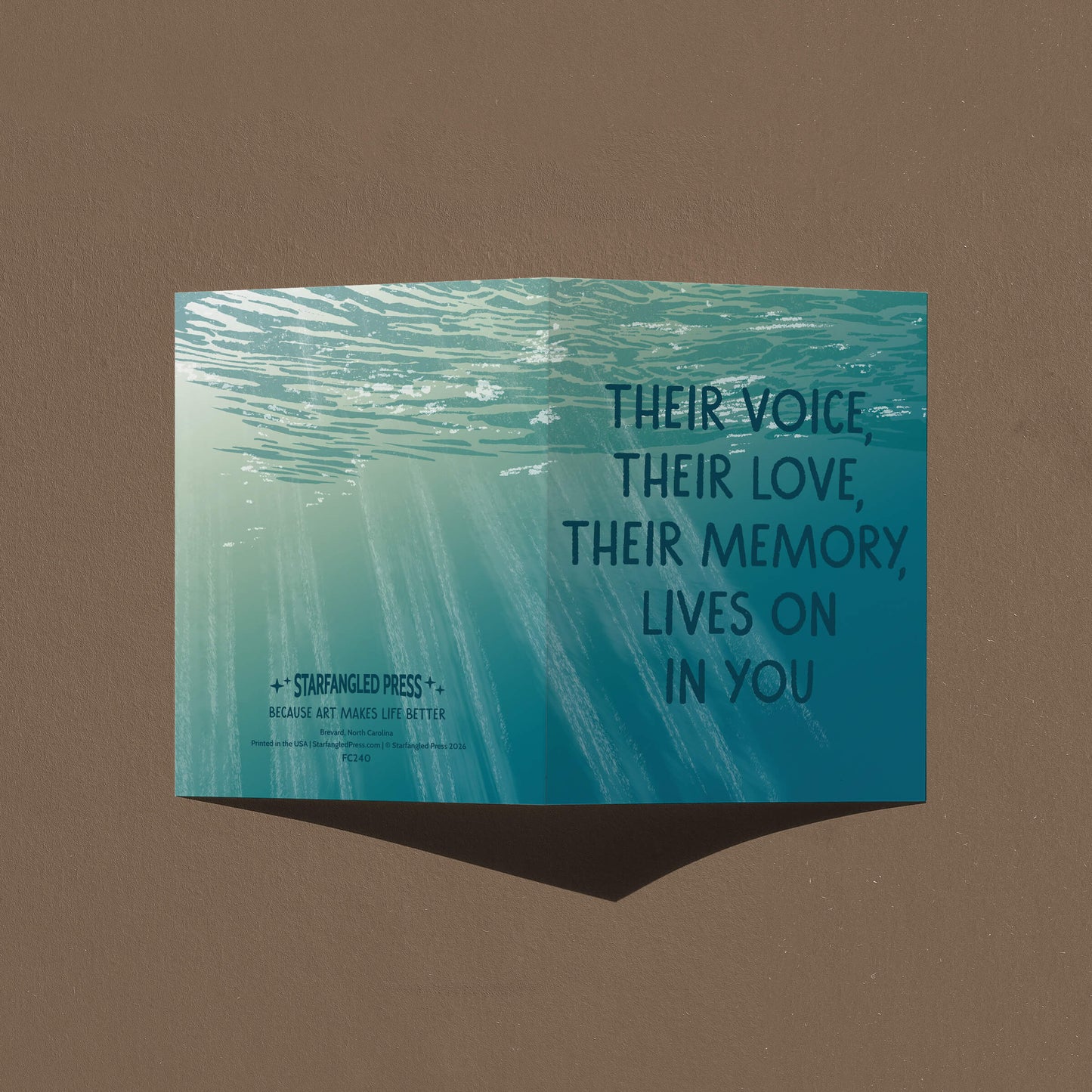 Their Memory Lives On Sympathy Card